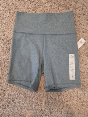 Old Navy High-Waist Bike Shorts - Slate Green Heather